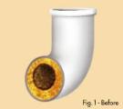 Condition of pipe before using BioOne