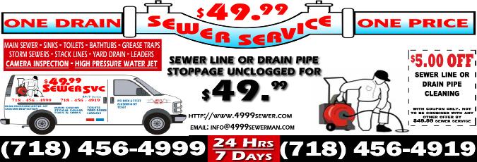$5.00 OFF coupon. Print it to get additional savings on your next sewer and drain cleaning service.