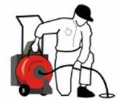 Look for our logo and picture of kneeling sewer plumber for original $49.99 Sewer service. Our plumbing service comes with guarantee of your 100% satisfaction.